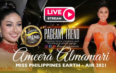 LIVE | Miss Philippines Earth – AIR 2021 AMEERA ALMAMARI at Pageant Trend LIVE | Miss Philippines Earth – AIR 2021 AMEERA ALMAMARI at Pageant Trend