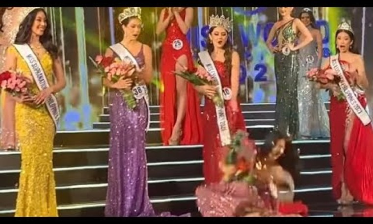 Miss World Philippines 2021 NAHULOG SA STAGE Miss World Philippines 2021 NAHULOG SA STAGE