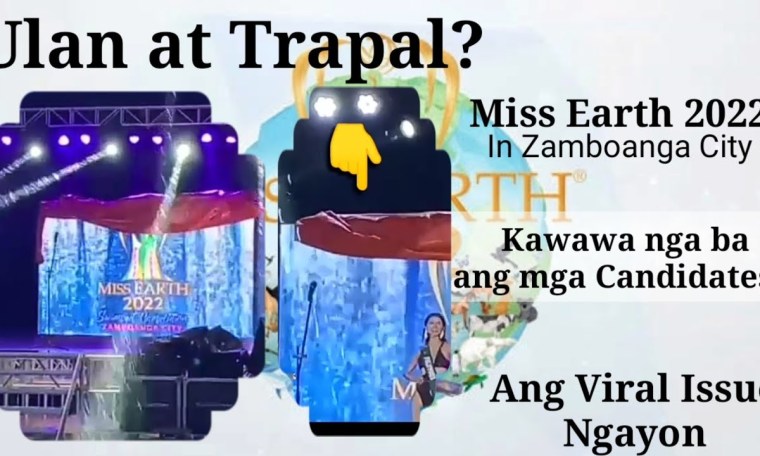 Ang viral issue na nangyari sa Miss Earth 2022 Swimsuit Pageant Competition sa Zamboanga City. Ang viral issue na nangyari sa Miss Earth 2022 Swimsuit Pageant Competition sa Zamboanga City.