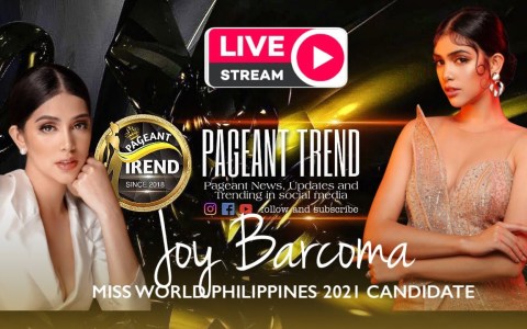 LIVE | Miss World Philippines 2021 Candidate JOY BARCOMA at Pageant Trend LIVE | Miss World Philippines 2021 Candidate JOY BARCOMA at Pageant Trend