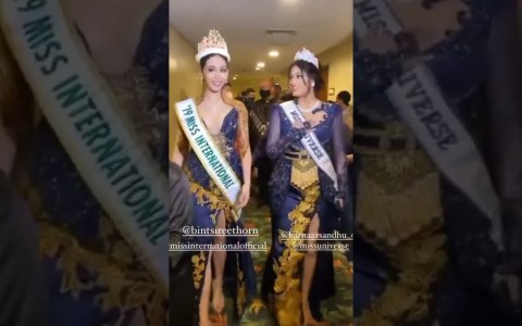 Harnaaz Sandhu, Miss Universe 2021, and Bint Sireethorn, Miss International 2019, look stunning in kebaya outfits Harnaaz Sandhu, Miss Universe 2021, and Bint Sireethorn, Miss International 2019, look stunning in kebaya outfits