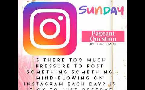 Pageant Qs : Do you have to Post on Instagram everyday ? Pageant Prep for Miss India/Diva Pageant Qs : Do you have to Post on Instagram everyday ? Pageant Prep for Miss India/Diva