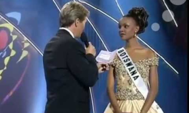 Perfect answer – Mpule Kwelagobe Miss Universe 1999 Perfect answer – Mpule Kwelagobe Miss Universe 1999