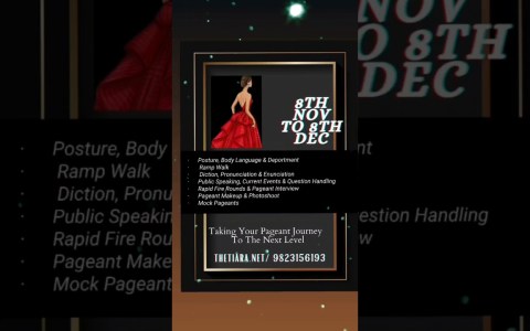 One Month Pageant Coaching for Femina Miss India 2021/22/23/24/25/26/27/28/29/30Contact 9823156193 One Month Pageant Coaching for Femina Miss India 2021/22/23/24/25/26/27/28/29/30Contact 9823156193