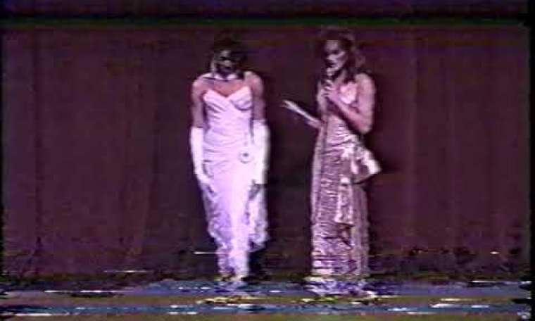 Jacqulyn Devaroe in on stage interview for Miss Gay America 1993 Jacqulyn Devaroe in on stage interview for Miss Gay America 1993