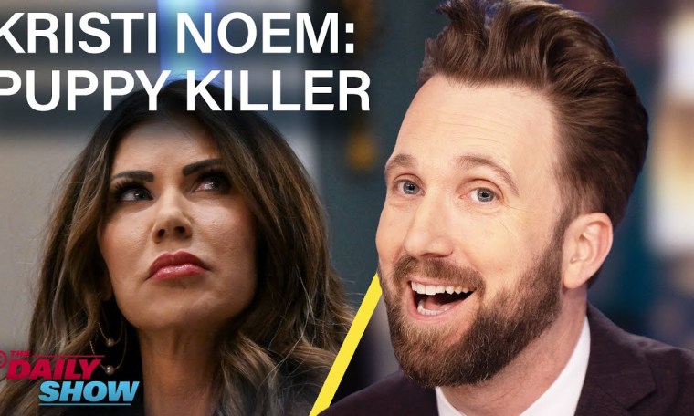Kristi Noem Defends Killing Dog & Trump Sizes Up VPs | The Daily Show Kristi Noem Defends Killing Dog & Trump Sizes Up VPs | The Daily Show