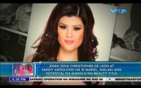 Daughter of Christopher De Leon may be the next Miss World Philippines Daughter of Christopher De Leon may be the next Miss World Philippines
