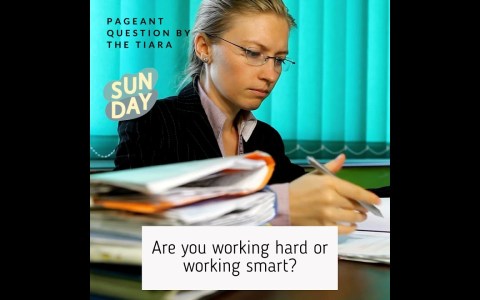 The Tiara Pageant Question :Are you working hard or smart?#missindia #missdiva #missteendiva The Tiara Pageant Question :Are you working hard or smart?#missindia #missdiva #missteendiva