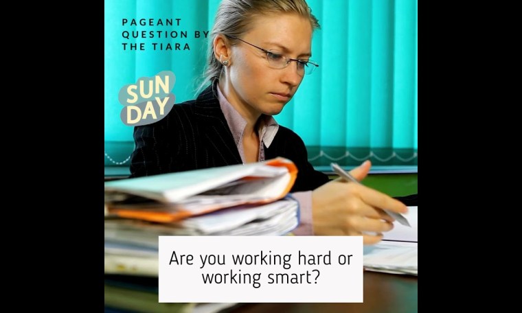 The Tiara Pageant Question :Are you working hard or smart?#missindia #missdiva #missteendiva The Tiara Pageant Question :Are you working hard or smart?#missindia #missdiva #missteendiva