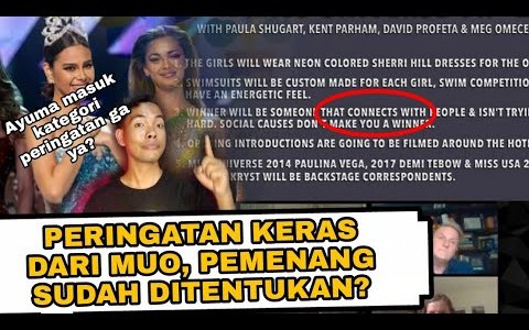 MUO BERI PERINGATAN KEPADA PESERTA MISS UNIVERSE 2020 MUO BERI PERINGATAN KEPADA PESERTA MISS UNIVERSE 2020