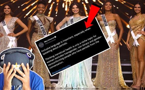 Miss Universe makes SICK tweet insisting not all people who menstruate are women! Miss Universe makes SICK tweet insisting not all people who menstruate are women!
