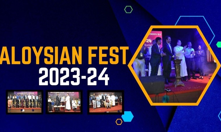 INAUGURATION CEREMONY OF ALOYSIAN FEST 2023-24 INAUGURATION CEREMONY OF ALOYSIAN FEST 2023-24