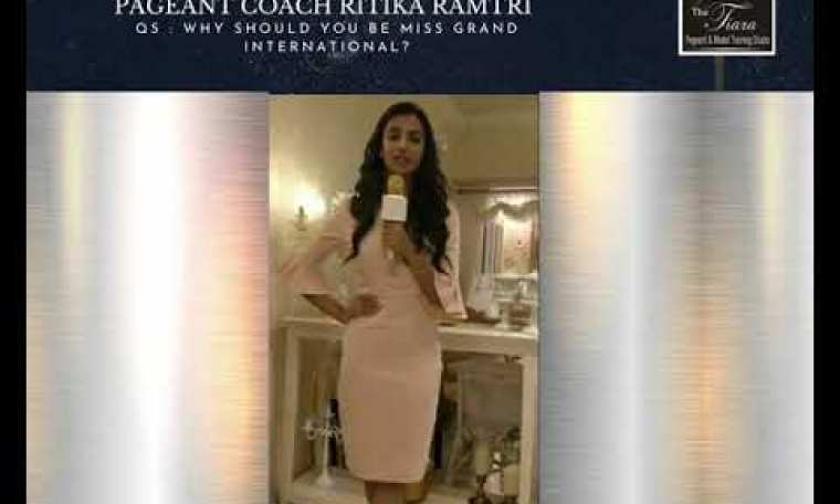 MEENAKSHI CHAUDHARY MISS GRAND INTERNATIONAL 1ST RUNNER UP TRAINING WITH PAGEANT COACH RITIKA RAMTRI MEENAKSHI CHAUDHARY MISS GRAND INTERNATIONAL 1ST RUNNER UP TRAINING WITH PAGEANT COACH RITIKA RAMTRI
