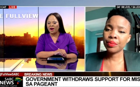 SA government withdraws support for the Miss South Africa pageant SA government withdraws support for the Miss South Africa pageant