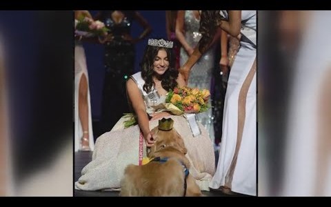 Texas teen and her service dog win Dallas pageant Texas teen and her service dog win Dallas pageant