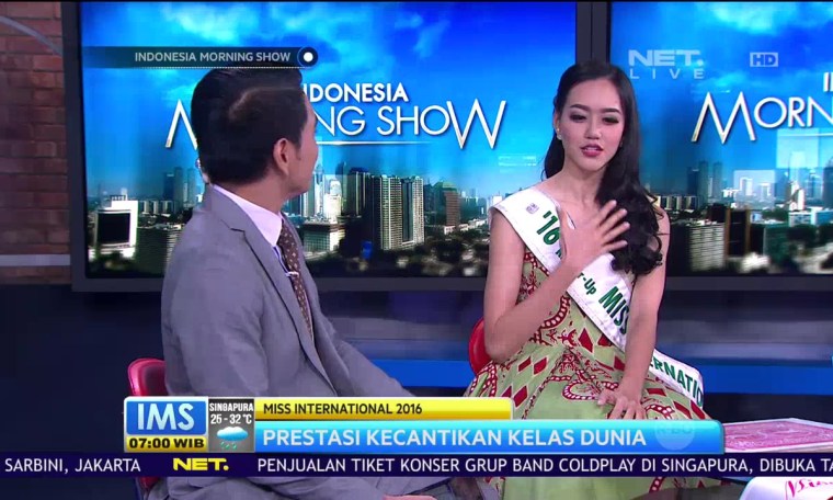 Talk Show – Felicia Hwang, 2nd Runner Up Miss International 2016 Talk Show – Felicia Hwang, 2nd Runner Up Miss International 2016