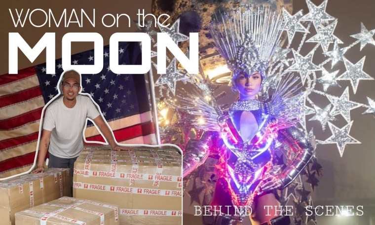 WOMAN ON THE MOON – MISS UNIVERSE USA- NATIONAL COSTUME WOMAN ON THE MOON – MISS UNIVERSE USA- NATIONAL COSTUME