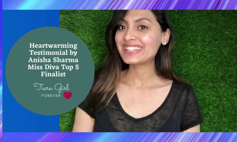 Tiara Girl Anisha Sharma Miss Diva Top 5 Finalist on her Pageant Training Journey at The Tiara Tiara Girl Anisha Sharma Miss Diva Top 5 Finalist on her Pageant Training Journey at The Tiara