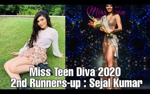 Miss Teen Diva 2020 2nd Runners-up Sejal Kumar Miss Teen Diva 2020 2nd Runners-up Sejal Kumar