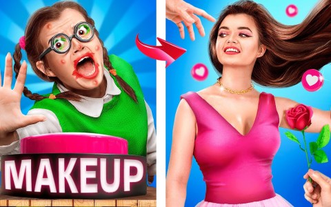 Extreme Makeover from NERD to POPULAR girl! Beauty Transformation with Hacks and Gadgets! Extreme Makeover from NERD to POPULAR girl! Beauty Transformation with Hacks and Gadgets!