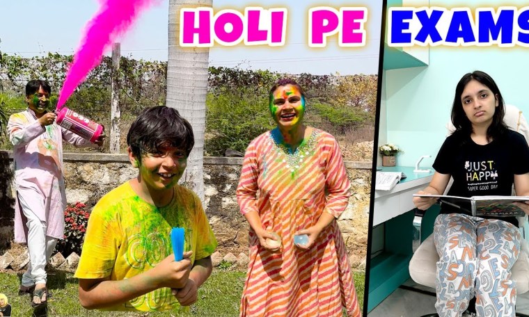 HOLI PE EXAMS | Holi Celebration with Family Vlog 2024 | Aayu and Pihu Show HOLI PE EXAMS | Holi Celebration with Family Vlog 2024 | Aayu and Pihu Show