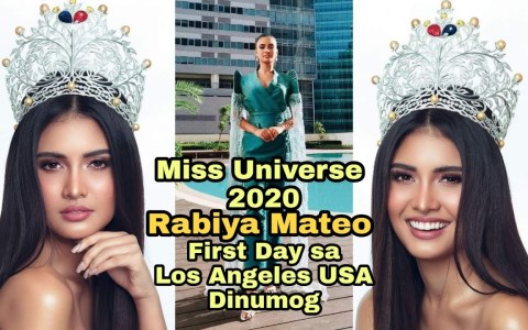 Rabiya Mateo /Dinumog sa Unang Araw nya sa /Los Angeles USA /Miss Universe 2020 Rabiya Mateo /Dinumog sa Unang Araw nya sa /Los Angeles USA /Miss Universe 2020