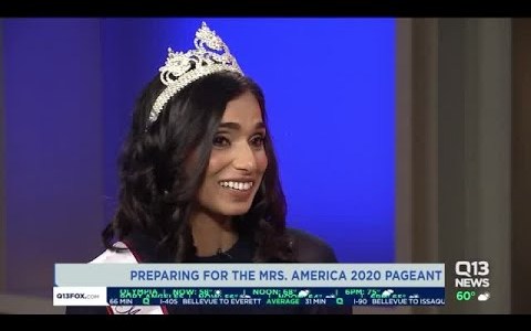 Mrs. Washington preparing for the Mrs. America Pageant Mrs. Washington preparing for the Mrs. America Pageant
