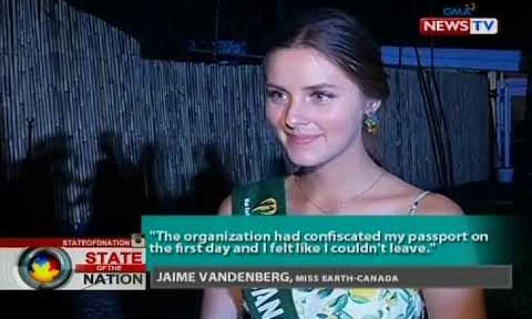 Miss Earth-Canada Jaime Vanderberg, nakaranas umano ng sexual harassment sa kalagitnaan ng pageant Miss Earth-Canada Jaime Vanderberg, nakaranas umano ng sexual harassment sa kalagitnaan ng pageant