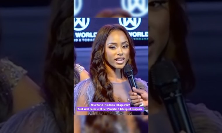 Miss World T&T 2022 Went Viral Because of Her Powerful & Inteligent Response To Her Final Question Miss World T&T 2022 Went Viral Because of Her Powerful & Inteligent Response To Her Final Question
