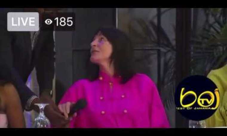 Miss World Pageant President – Julia Morley faces the press in Jamaica Miss World Pageant President – Julia Morley faces the press in Jamaica