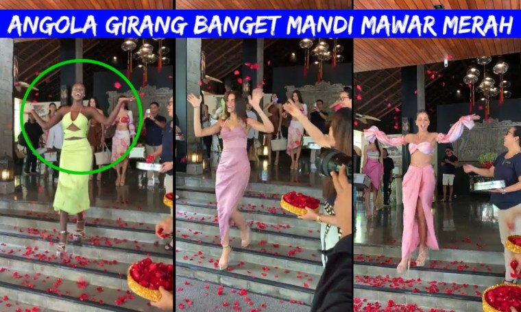 TABUR BUNGA MAWAR..Momen TOP 10 Miss Grand International Tinggalkan Hotel Bali Mandira TABUR BUNGA MAWAR..Momen TOP 10 Miss Grand International Tinggalkan Hotel Bali Mandira