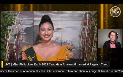 LIVE | Miss Philippines Earth 2021 Candidate Ameera Almamari at Pageant Trend LIVE | Miss Philippines Earth 2021 Candidate Ameera Almamari at Pageant Trend