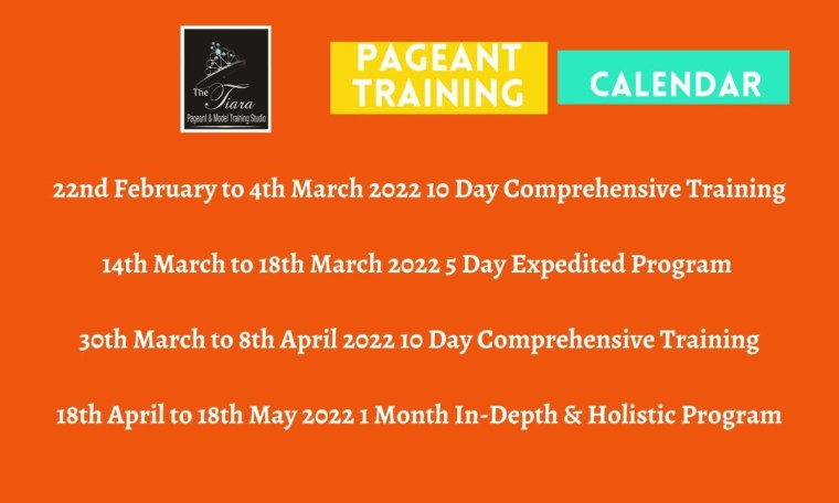 Pageant Grooming & Coaching Calendar . If you are a Miss with a Purpose Join The Tiara, India . Pageant Grooming & Coaching Calendar . If you are a Miss with a Purpose Join The Tiara, India .