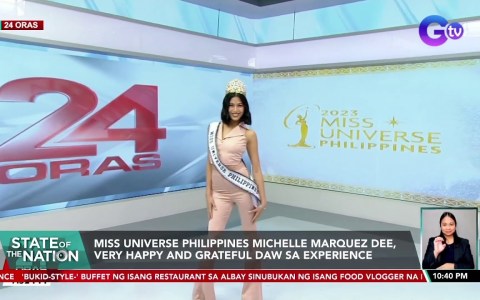 Miss Universe Philippines Michelle Marquez Dee, very happy and grateful daw sa experience | SONA Miss Universe Philippines Michelle Marquez Dee, very happy and grateful daw sa experience | SONA