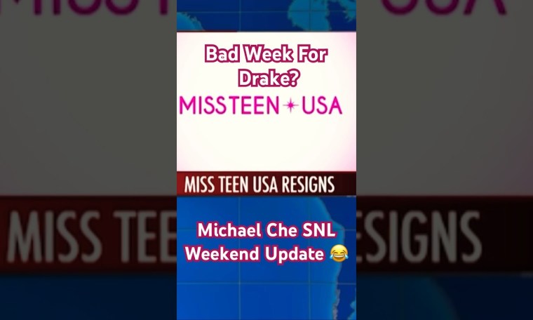 Resignation of Miss Teen USA and Weekend Update with Michael Che on SNL featuring Drake #shorts Resignation of Miss Teen USA and Weekend Update with Michael Che on SNL featuring Drake #shorts