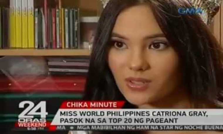 Miss World Philippines Catriona Gray, pasok na sa Top 20 ng pageant Miss World Philippines Catriona Gray, pasok na sa Top 20 ng pageant