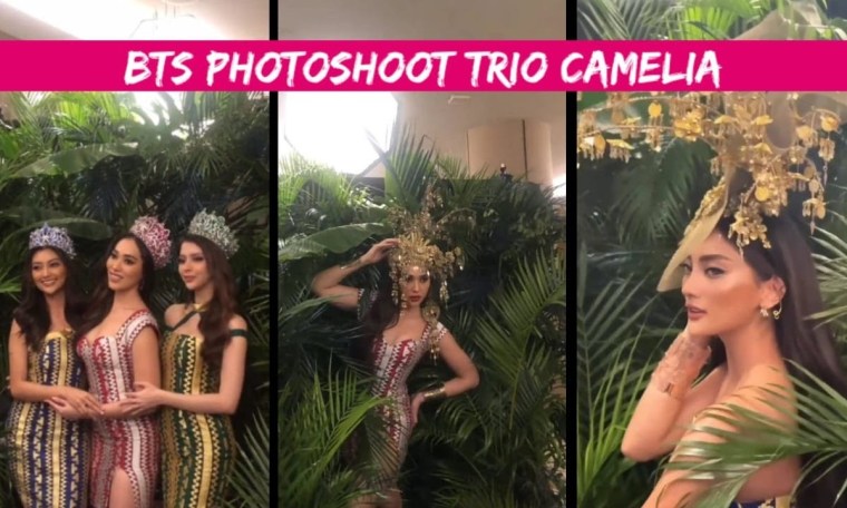 MAKIN BERAURA JELANG LENGSER..Latest Photoshoot Trio Camelia Kenakan Dress Berbalut Kain Tapis MAKIN BERAURA JELANG LENGSER..Latest Photoshoot Trio Camelia Kenakan Dress Berbalut Kain Tapis
