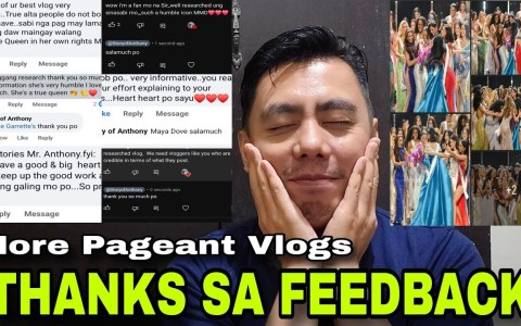 THANK YOU | Positive Feedbacks sa mga Pageant Vlogs ko sa Miss Universe, Earth, International, Globe THANK YOU | Positive Feedbacks sa mga Pageant Vlogs ko sa Miss Universe, Earth, International, Globe