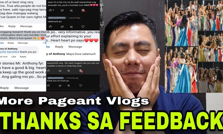 THANK YOU | Positive Feedbacks sa mga Pageant Vlogs ko sa Miss Universe, Earth, International, Globe THANK YOU | Positive Feedbacks sa mga Pageant Vlogs ko sa Miss Universe, Earth, International, Globe