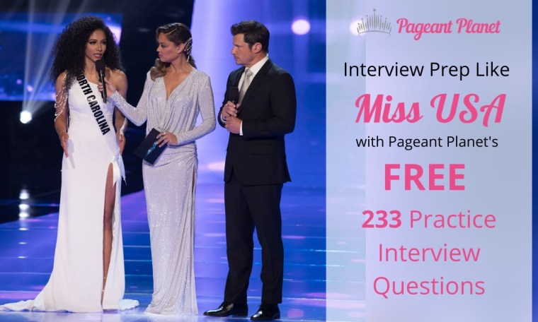 Prepare Like Miss USA with 233 FREE Practice Pageant Interview Questions Prepare Like Miss USA with 233 FREE Practice Pageant Interview Questions