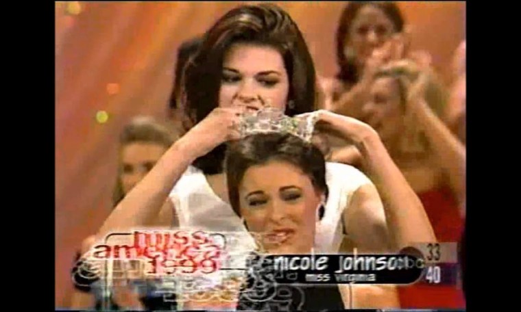 Miss America 1999- Crowning: Nicole Johnson, Miss Virginia Miss America 1999- Crowning: Nicole Johnson, Miss Virginia