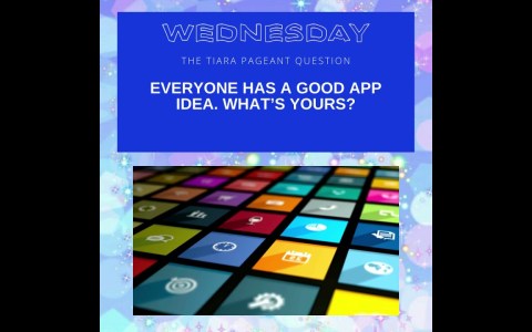 The Tiara Pageant Question of the Day : Everyone has a good app idea. What’s yours? The Tiara Pageant Question of the Day : Everyone has a good app idea. What’s yours?