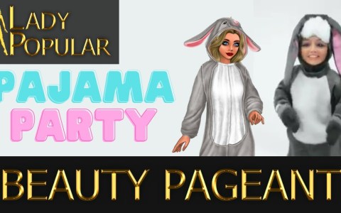 Lady Popular Pajama Party Beauty Pageant #Shorts Lady Popular Pajama Party Beauty Pageant #Shorts