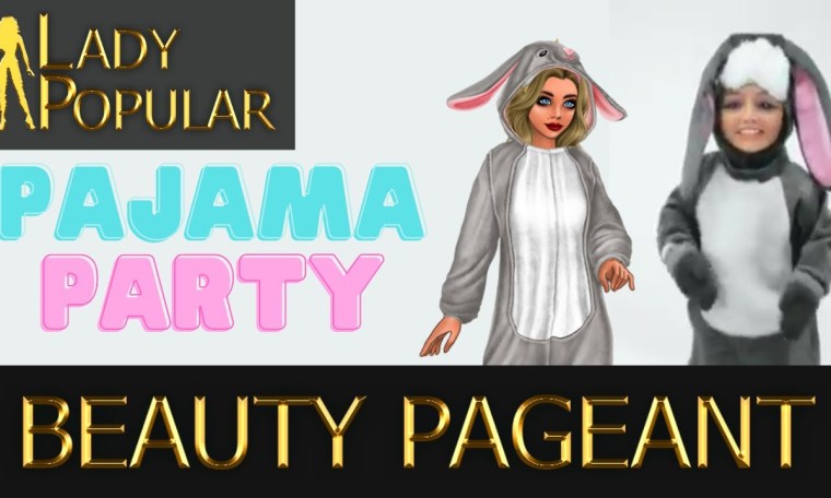 Lady Popular Pajama Party Beauty Pageant #Shorts Lady Popular Pajama Party Beauty Pageant #Shorts