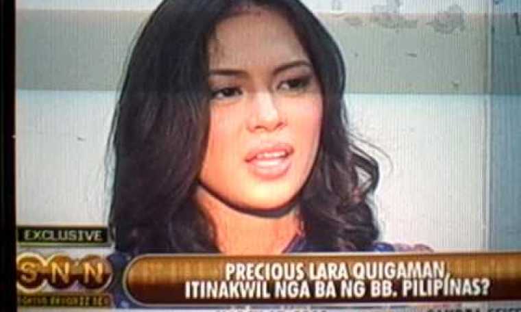 Precious Lara on Bb. Pilipinas Precious Lara on Bb. Pilipinas
