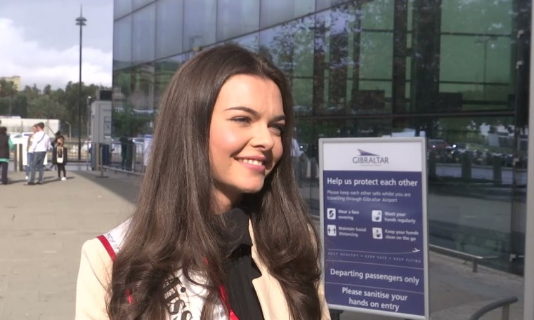 Miss Gibraltar left for the Miss World Pageant this Saturday Miss Gibraltar left for the Miss World Pageant this Saturday