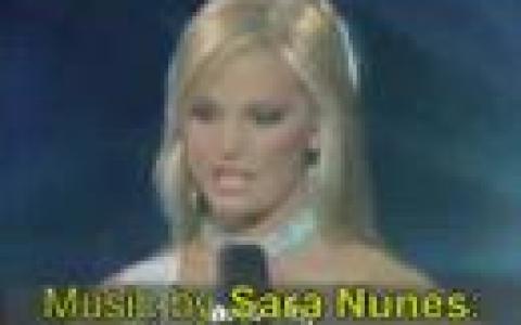 Miss Teen USA 2007 “Dumb Blond” with Sara Nunes track. Miss Teen USA 2007 “Dumb Blond” with Sara Nunes track.