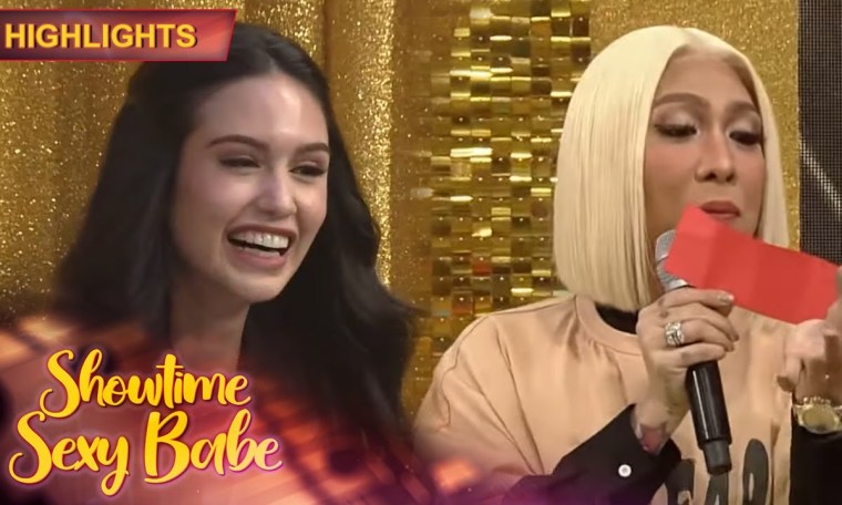 Vice Ganda tries to mimic Miss Universe PH Celeste's accent | Showtime Sexy Babe Vice Ganda tries to mimic Miss Universe PH Celeste's accent | Showtime Sexy Babe
