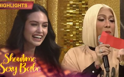 Vice Ganda tries to mimic Miss Universe PH Celeste's accent | Showtime Sexy Babe Vice Ganda tries to mimic Miss Universe PH Celeste's accent | Showtime Sexy Babe