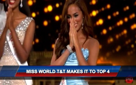 Miss World T&T Makes It To Top 4 Miss World T&T Makes It To Top 4